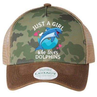 Just A Who Loves Dolphins Legacy Tie Dye Trucker Hat