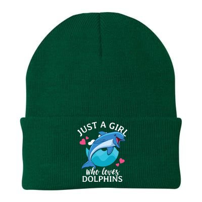 Just A Who Loves Dolphins Knit Cap Winter Beanie