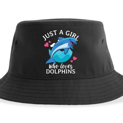 Just A Who Loves Dolphins Sustainable Bucket Hat