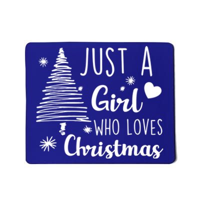 Just A Who Loves Christmas Xmas Pajama Santa Claus Gift Mousepad