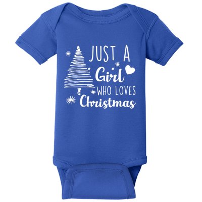 Just A Who Loves Christmas Xmas Pajama Santa Claus Gift Baby Bodysuit