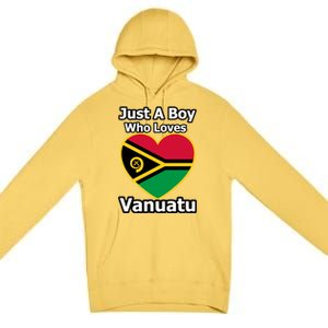 Just A Who Loves Vanuatu Gift Premium Pullover Hoodie