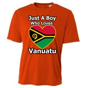 Just A Who Loves Vanuatu Gift Cooling Performance Crew T-Shirt