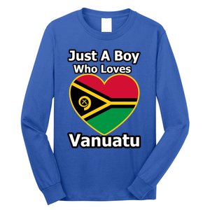 Just A Who Loves Vanuatu Gift Long Sleeve Shirt