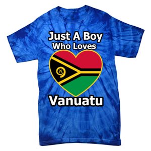 Just A Who Loves Vanuatu Gift Tie-Dye T-Shirt