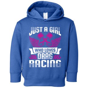 Just A Who Loves Drag Racing Drag Race Funny Gift Toddler Hoodie