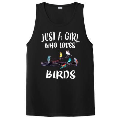 Just A Who Loves Birds Birding Lovers Birdwatcher PosiCharge Competitor Tank