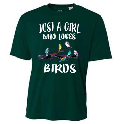 Just A Who Loves Birds Birding Lovers Birdwatcher Cooling Performance Crew T-Shirt