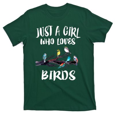 Just A Who Loves Birds Birding Lovers Birdwatcher T-Shirt