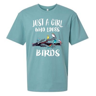 Just A Who Loves Birds Birding Lovers Birdwatcher Sueded Cloud Jersey T-Shirt