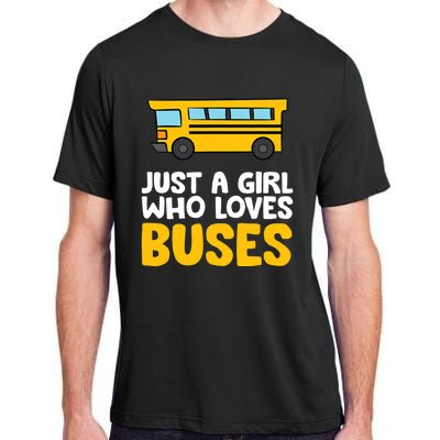 Just a Who Loves Buses Adult ChromaSoft Performance T-Shirt