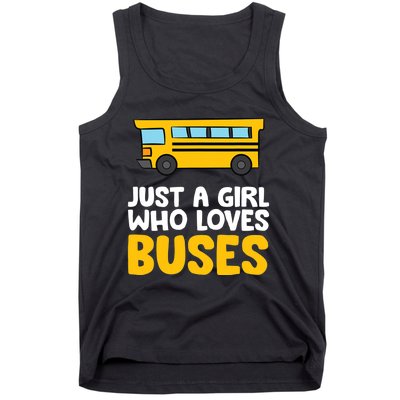 Just a Who Loves Buses Tank Top