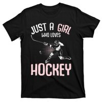 Just a  who loves Hockey Ice T-Shirt