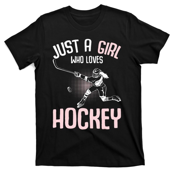 Just a  who loves Hockey Ice T-Shirt