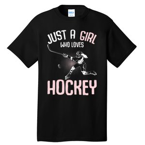 Just a  who loves Hockey Ice Tall T-Shirt