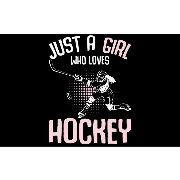 Just a  who loves Hockey Ice Bumper Sticker