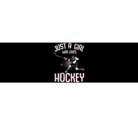 Just a  who loves Hockey Ice Bumper Sticker