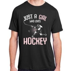 Just a  who loves Hockey Ice Adult ChromaSoft Performance T-Shirt