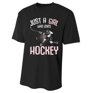 Just a  who loves Hockey Ice Performance Sprint T-Shirt