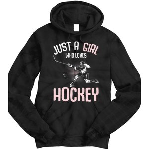 Just a  who loves Hockey Ice Tie Dye Hoodie