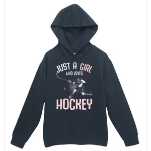 Just a  who loves Hockey Ice Urban Pullover Hoodie