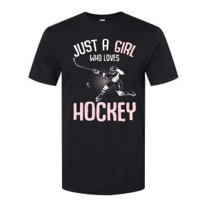 Just a  who loves Hockey Ice Softstyle CVC T-Shirt