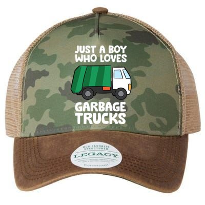 Just A Who Loves Garbage Trucks Gift Legacy Tie Dye Trucker Hat