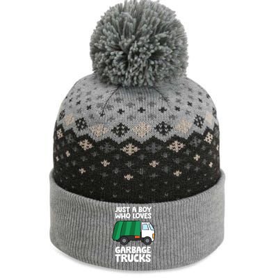 Just A Who Loves Garbage Trucks Gift The Baniff Cuffed Pom Beanie