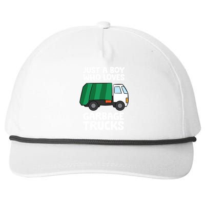 Just A Who Loves Garbage Trucks Gift Snapback Five-Panel Rope Hat