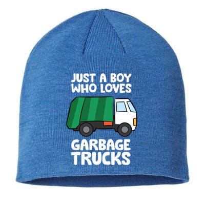 Just A Who Loves Garbage Trucks Gift Sustainable Beanie