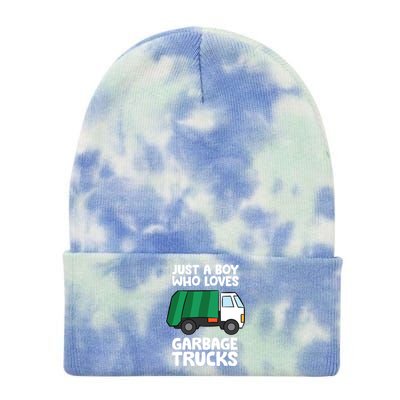 Just A Who Loves Garbage Trucks Gift Tie Dye 12in Knit Beanie