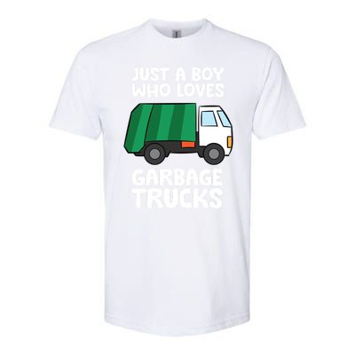 Just A Who Loves Garbage Trucks Gift Softstyle® CVC T-Shirt