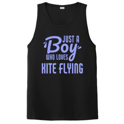 Just A Who Loves Kite Flying Funny Kite Flyer Cool Gift PosiCharge Competitor Tank