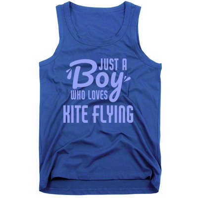 Just A Who Loves Kite Flying Funny Kite Flyer Cool Gift Tank Top