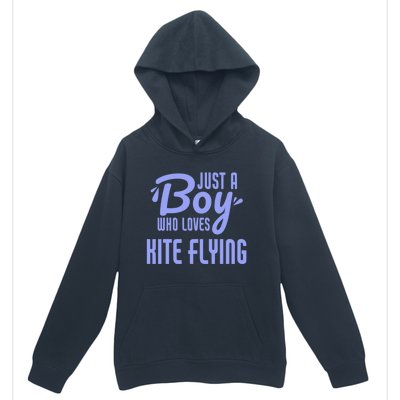 Just A Who Loves Kite Flying Funny Kite Flyer Cool Gift Urban Pullover Hoodie