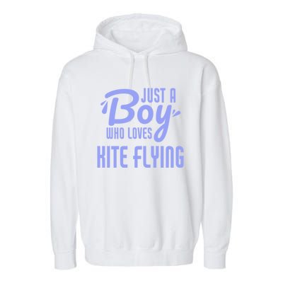 Just A Who Loves Kite Flying Funny Kite Flyer Cool Gift Garment-Dyed Fleece Hoodie