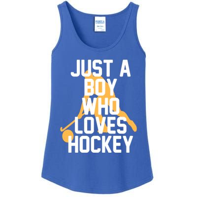 Just A Who Loves Hockey Product Gift Ladies Essential Tank