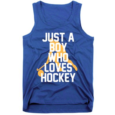 Just A Who Loves Hockey Product Gift Tank Top