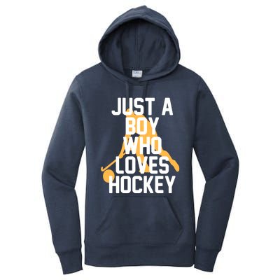 Just A Who Loves Hockey Product Gift Women's Pullover Hoodie