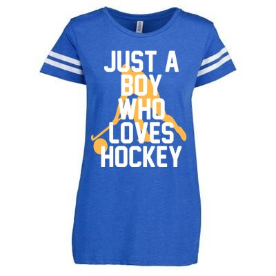 Just A Who Loves Hockey Product Gift Enza Ladies Jersey Football T-Shirt