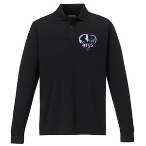 Just A  Who Loves Horses For Horses Lover Performance Long Sleeve Polo