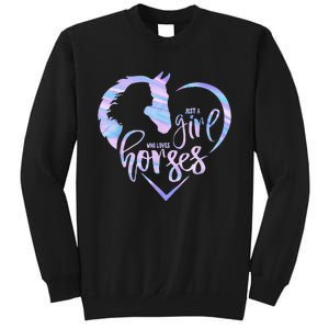 Just A  Who Loves Horses For Horses Lover Sweatshirt