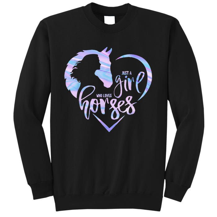 Just A  Who Loves Horses For Horses Lover Sweatshirt