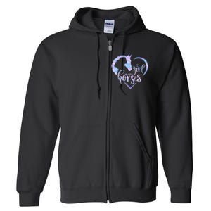 Just A  Who Loves Horses For Horses Lover Full Zip Hoodie