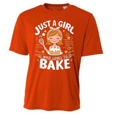 Just A Who Loves To Bake Cute Baking Lover Graphic Gift Cooling Performance Crew T-Shirt