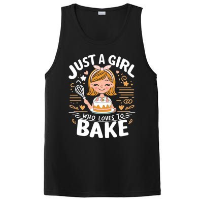 Just A Who Loves To Bake Cute Baking Lover Graphic Gift PosiCharge Competitor Tank