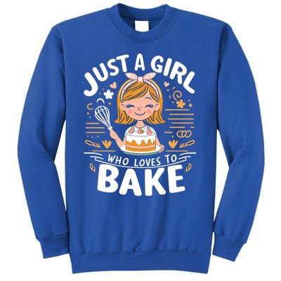 Just A Who Loves To Bake Cute Baking Lover Graphic Gift Sweatshirt