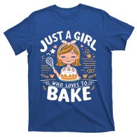 Just A Who Loves To Bake Cute Baking Lover Graphic Gift T-Shirt