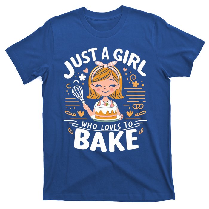 Just A Who Loves To Bake Cute Baking Lover Graphic Gift T-Shirt