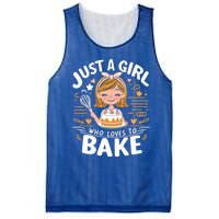 Just A Who Loves To Bake Cute Baking Lover Graphic Gift Mesh Reversible Basketball Jersey Tank